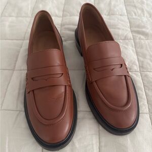 Madewell Brown Leather Loafers